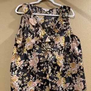Lauren Conrad Satin Sleeveless Blouse